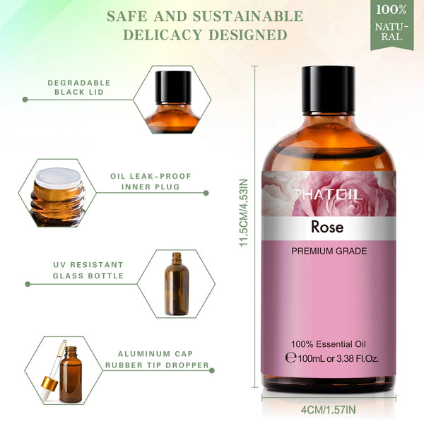Pure Natural Rose Essential Oils